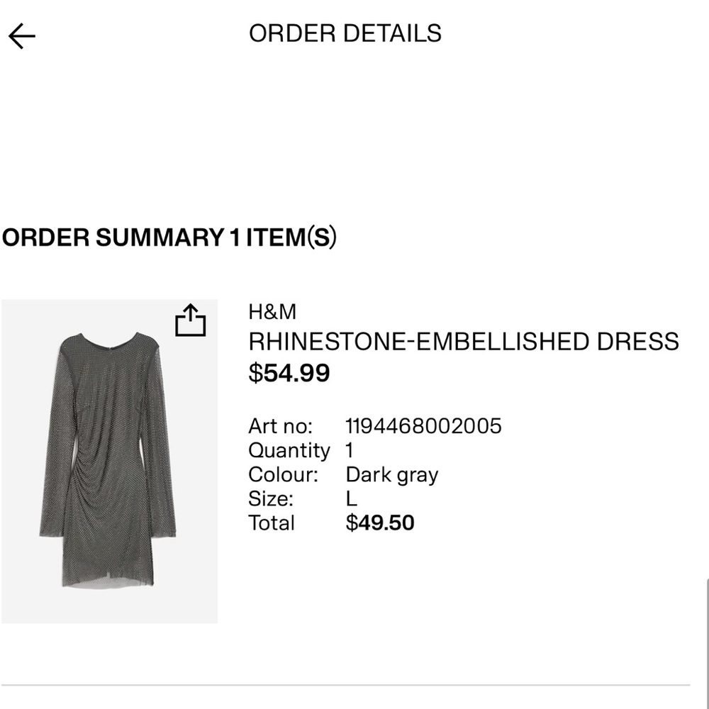RHINESTONE-EMBELLISHED DRESS - Picture 3 of 3